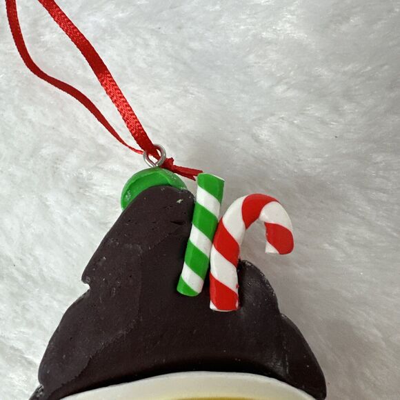 Ice Cream Cone Candy Holiday Christmas Tree Ornament - Picture 6 of 6